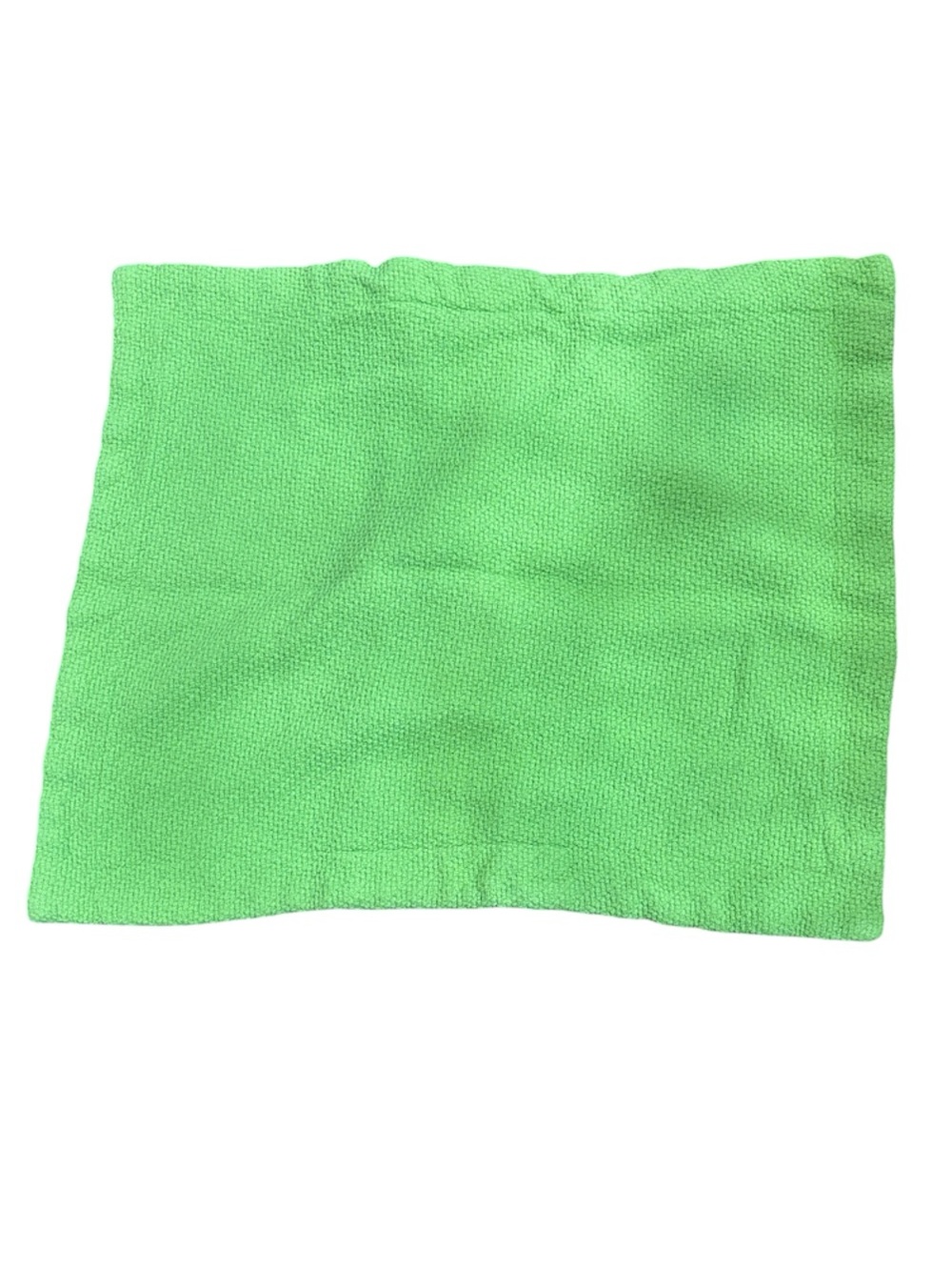 The Company Store Green Knit Pillow Sham Case 100% Cotton